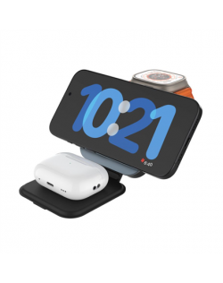 Fixed | MagFlex Alu Foldable magnetic wireless charging stand 3in1 | FIXMFLE-AL-GR