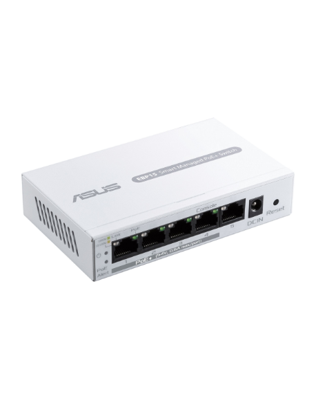 Asus | ExpertWiFi 5-Port GbE Smart Managed PoE+ Switch | EBP15 | Managed | Desktop