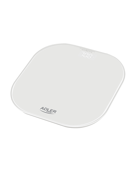 Adler Bathroom Scale | AD 8188 | Maximum weight (capacity) 180 kg | Accuracy 100 g | White