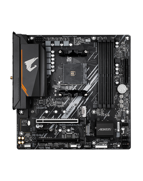 Gigabyte B550M AORUS ELITE AXG13 | Processor family AMD | Processor socket AM4 | DDR4 | Number of SATA connectors 4