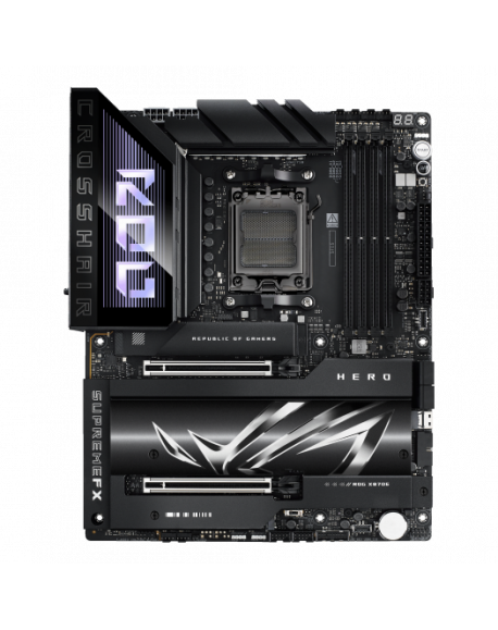 Asus ROG CROSSHAIR X870E HERO | Processor family AMD | Processor socket AM5 | DDR5 | Supported hard disk drive interfaces SATA, 