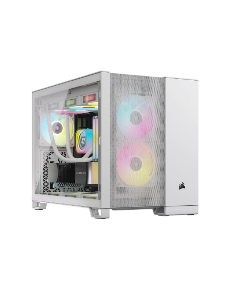 Corsair 2500D AIRFLOW Mid-Tower Dual Chamber PC Case, White | Corsair