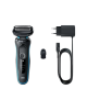 Braun | Shaver | 51-M1000S | Operating time (max) 50 min | Wet & Dry | Lithium Ion | Black/Blue