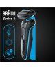 Braun | Shaver | 51-M1000S | Operating time (max) 50 min | Wet & Dry | Lithium Ion | Black/Blue