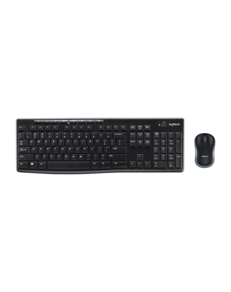 Logitech MK270 | Keyboard and Mouse Set | Wireless | US | Black