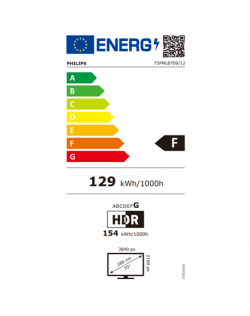 Philips 4K QD Mini-LED TV | 75PML8709/12 | 75" | Smart TV | Google TV | UHD | Grey