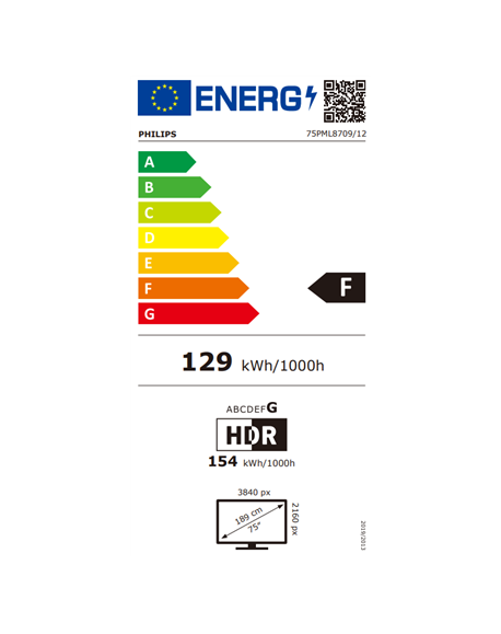 Philips 4K QD Mini-LED TV | 75PML8709/12 | 75" | Smart TV | Google TV | UHD | Grey