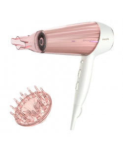 Philips | Hair Dryer | HP8281/00 | 2300 W | Number of temperature settings 6 | Ionic function | Diffuser nozzle | Pearl White/Pink Golden