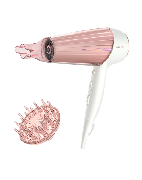 Philips | Hair Dryer | HP8281/00 | 2300 W | Number of temperature settings 6 | Ionic function | Diffuser nozzle | Pearl White/Pi