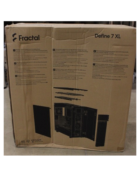 SALE OUT. Fractal Define 7 XL Black TG Dark Tint | Fractal Design | Define 7 XL TG Dark Tint | Side window | Black | E-ATX | DAM