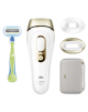 Braun Epilator | PL5152 Silk-expert Pro 5 | Bulb lifetime (flashes) 400.000 | Number of power levels 10 | Gold/White