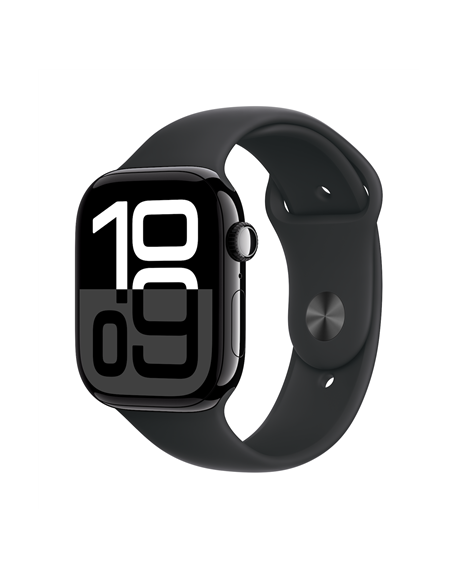 Apple Watch Series 10 | Smart watch | GPS (satellite) | Always-On Retina | Waterproof | Jet Black