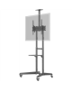 Goobay Floor stand | 59508 TV Presentation Stand Pro (Size L) | Adjustable Height, Tilt | 37-70 " | Black