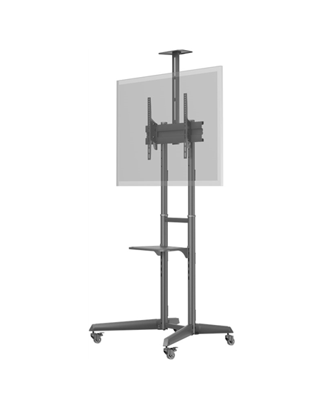 Goobay Floor stand | 59508 TV Presentation Stand Pro (Size L) | Adjustable Height, Tilt | 37-70 " | Black