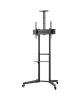 Goobay Floor stand | 59508 TV Presentation Stand Pro (Size L) | Adjustable Height, Tilt | 37-70 " | Black