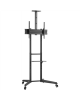 Goobay Floor stand | 59508 TV Presentation Stand Pro (Size L) | Adjustable Height, Tilt | 37-70 " | Black