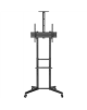 Goobay Floor stand | 59508 TV Presentation Stand Pro (Size L) | Adjustable Height, Tilt | 37-70 " | Black