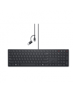 Dell | Collaboration Keyboard | KB525C | Keyboard | Wired | US (QWERTY) | Black | USB-C