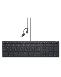 Dell | Collaboration Keyboard | KB525C | Keyboard | Wired | Ukrainian (QWERTY) | Black | USB-C