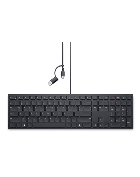 Dell | Collaboration Keyboard | KB525C | Keyboard | Wired | Estonian (QWERTY) | Black | USB-C