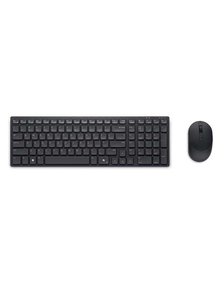 Dell | Silent Keyboard and Mouse | KM555 | Keyboard and Mouse Set | Wireless | US International (QWERTY) | Black | 2.4 GHz, Blue