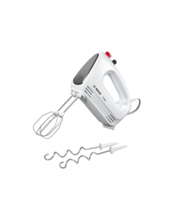 Bosch | Hand Mixer | MFQ22100 CleverMixx | Hand Mixer | 375 W | Number of speeds 4 | Turbo mode | White/Dark Grey