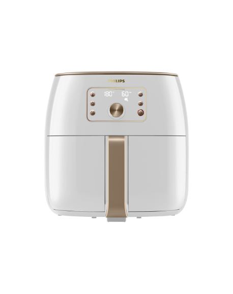 Philips | Airfryer XXL | HD9870/20 Premium | Power 2225 W | Capacity 7.3 L | Smart Sensing Technology | White Champagne