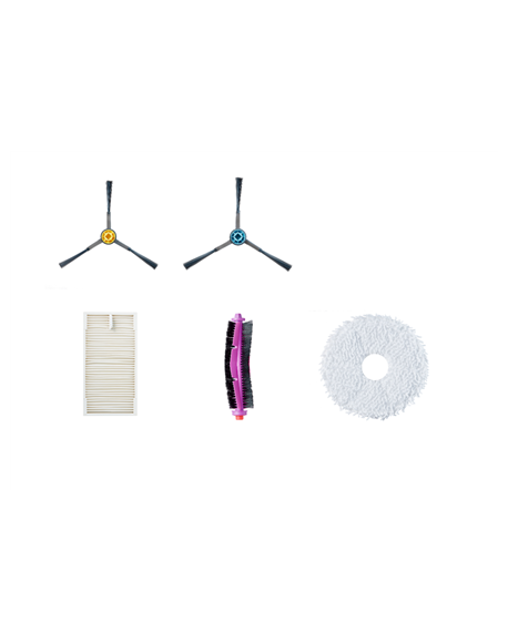 Midea Spare Parts Kit for V12: 6x Side brushes, 2x Roller brushes, 3x HEPA Filters, 4x Mops, 3x Dust Bags