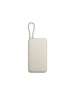 Xiaomi 33W Power Bank (Integrated Cable) | 20000 mAh | USB-C/USB-C cable/USB-A | Tan