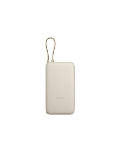 Xiaomi 33W Power Bank (Integrated Cable) | 20000 mAh | USB-C/USB-C cable/USB-A | Tan