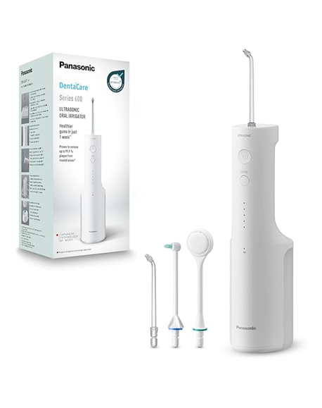 Panasonic Oral Irrigator | EW-DJ26-V303 | Cordless | 200 ml | Number of heads 2 | White