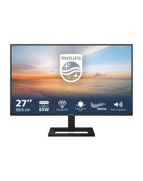 Philips 27E1N1600AE/00 | 27 " | IPS | 16:9 | 100 Hz | 4 ms | 2560 x 1440 pixels | 350 cd/m² | HDMI ports quantity 1 | Warranty 3