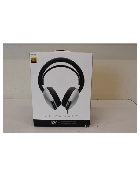 SALE OUT. Dell Alienware Wired Gaming Headset - AW520H (Lunar Light), UNPACKED AS DEMO | Dell | Alienware Wired Gaming Headset |