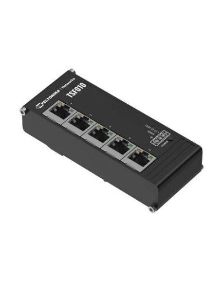 Teltonika Industrial Switch | TSF010 | Unmanaged | DIN rail mountable | 10/100 Mbps (RJ-45) ports quantity 5 | Power supply type