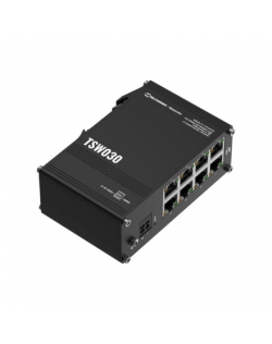 Teltonika Switch | TSW030 | Unmanaged | DIN rail mountable | 10/100 Mbps (RJ-45) ports quantity 8 | Power supply type 2-pin indu