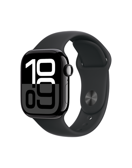 Apple Watch Series 10 | Smart watch | GPS (satellite) | Always-On Retina | Waterproof | Jet Black