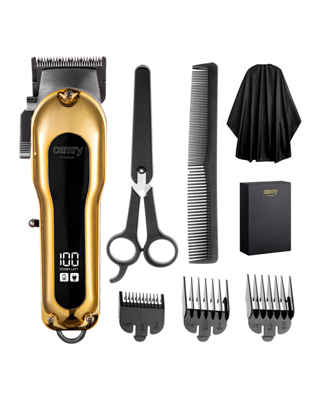 Camry Hair clipper with LCD display | CR 2844 | Cordless | Number of length steps 4 | Gold