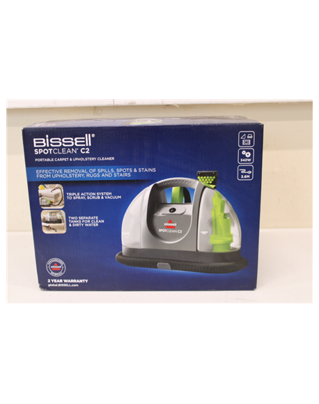 SALE OUT. Bissell SPOTCLEAN C2 Portable Carpet & Upholstery Cleaner, Titanium, Silver Gray&Cha Cha Lime | Bissell | Carpet and U