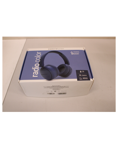 SALE OUT. Energy Sistem Radio Color Wireless Headphones with FM radio, Indigo | Energy Sistem | DAMAGED PACKAGING, SCRATCHES ON 