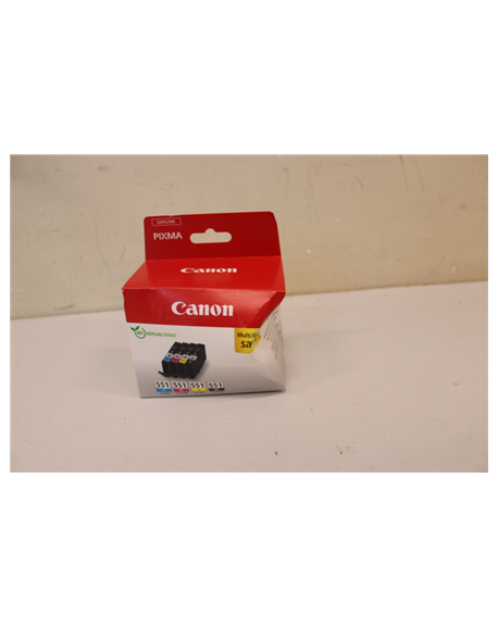 SALE OUT. Canon CLI-551 BK/C/M/Y Ink Cartridge Multipack | Canon Cartridges | CLI-551 BK/C/M/Y Multipack | Ink | Black, yellow, 