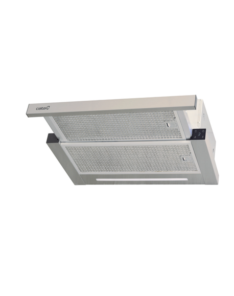 CATA Hood | ATH 61X | Telescopic | Energy efficiency class A+ | Width 60 cm | 605 m³/h | Touch control | LED | Silver Grey