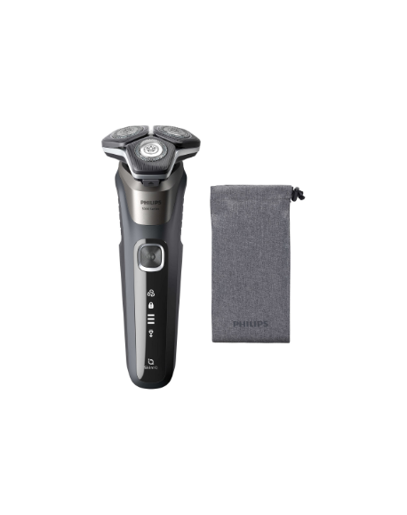 Philips Shaver | S5887/10 Series 5000 | Operating time (max) 60 min | Wet & Dry | Lithium Ion | Gray