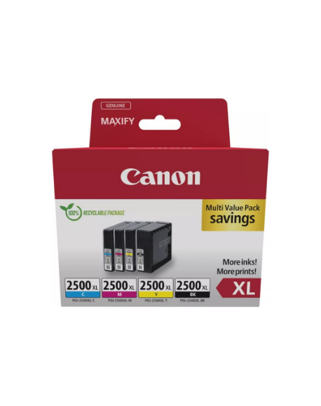 Canon PGI-2500XL BK/C/M/Y MULTI | Ink cartridges | Black, yellow, cyan, magenta