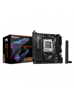 Gigabyte B850I AORUS PRO | Processor family AMD | Processor socket AM5 | DDR5 | Supported hard disk drive interfaces SATA, M.2 |