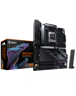 Gigabyte B850 A ELITE WF7 | Processor family AMD | Processor socket AM5 | DDR5 | Supported hard disk drive interfaces SATA, M.2 