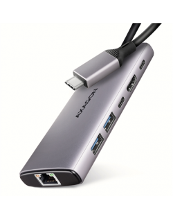 AXAGON Multi port USB-C 10Gbps hub | HMC-6G2L