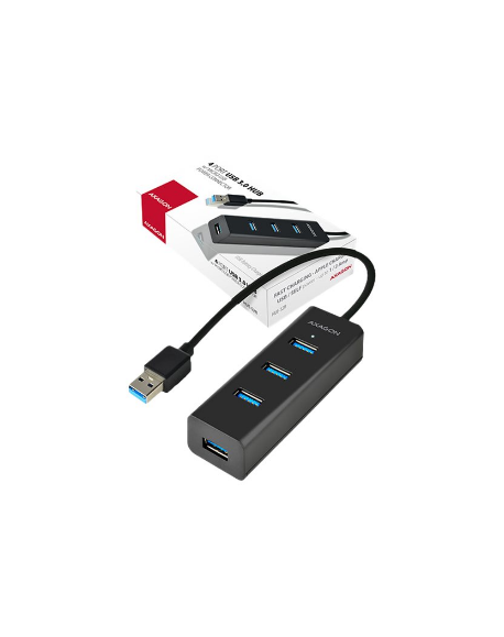 AXAGON Four-port USB 3.0 hub with fast charging and power support | HUE-S2B