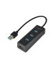 AXAGON Four-port USB 3.0 hub with fast charging and power support | HUE-S2B