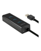 AXAGON Four-port USB 3.0 hub with fast charging and power support | HUE-S2B