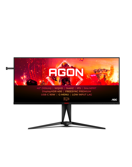 AOC AG405UXC | IPS | WQHD | 21:9 | 144 Hz | 1 ms | 3440 x 1440 pixels | 350 cd/m² | HDMI ports quantity 2 | Black